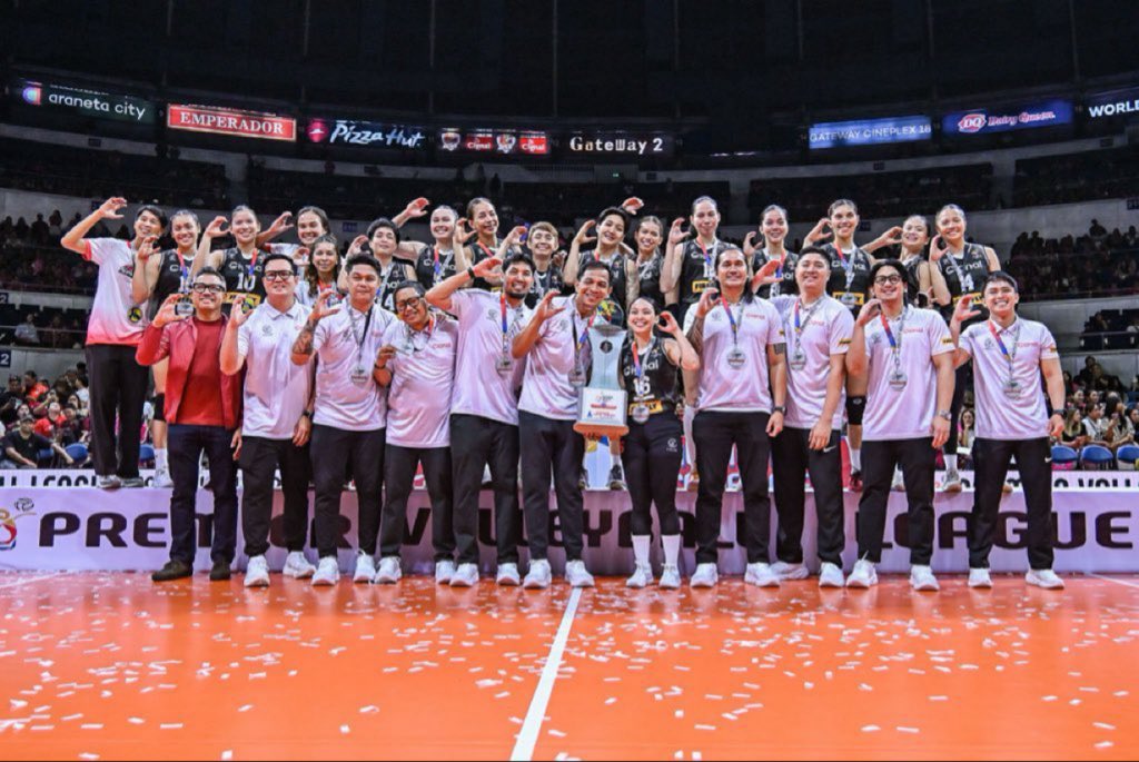 Thank you Cignal for turning underrated college players into standout performers.

Acuña, Jackie- Best Middle Blocker
Cayuna, Gel- 5x Best Setter
Gandler, Vanie- MVP 
Santos, Erika- MVP 

Hopefully one company brings them together given that they work better as a team.