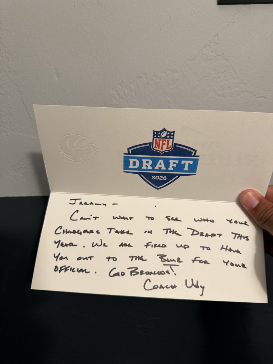 jeremyd0925's tweet image. Thank you @CoachUdy for the letter I can’t wait to get up there for my OV!!#BuiltDifferent @BroncoSportsFB @HelixFootball
