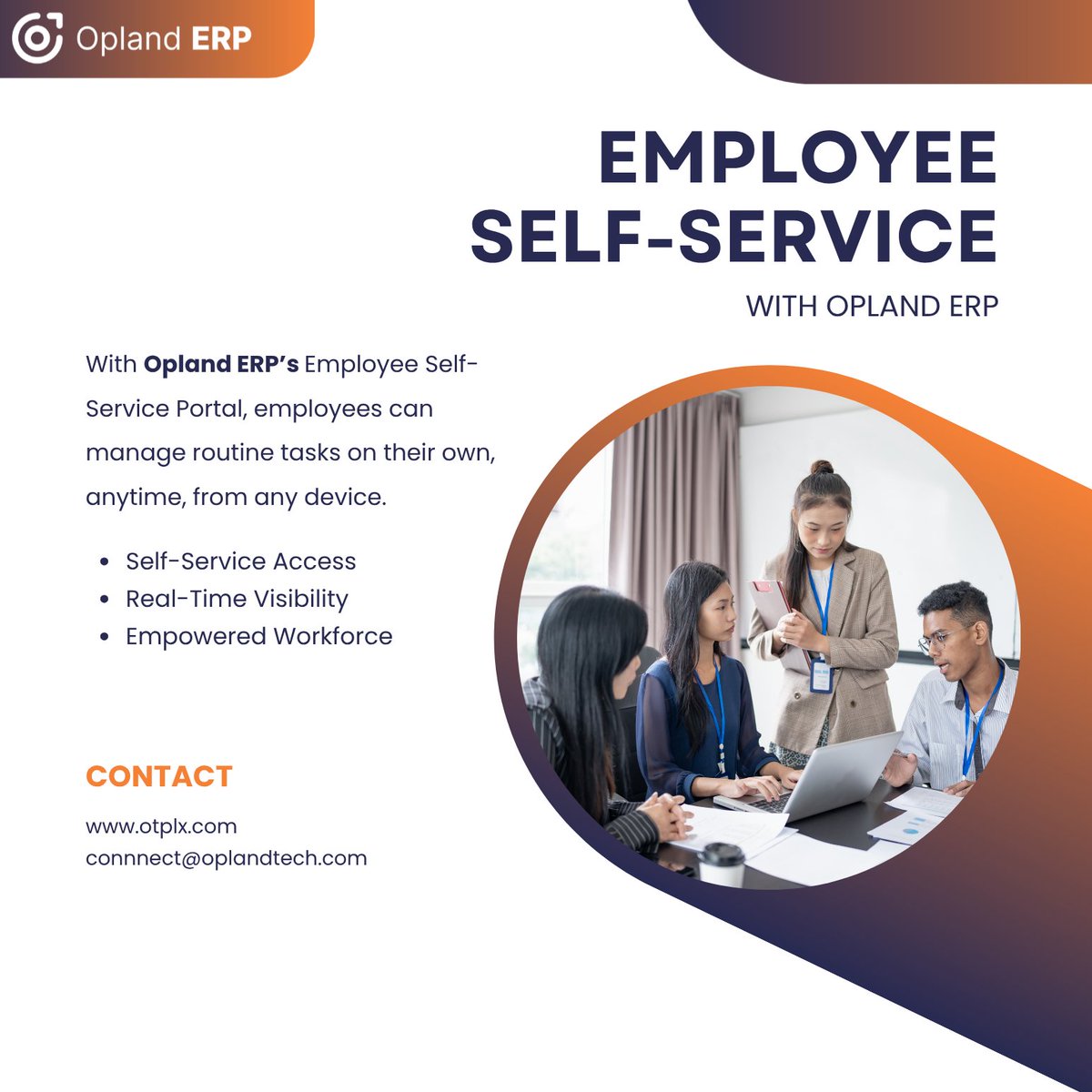 OplandTechERP's tweet image. Stop using HR as a helpdesk. 🙌
Let employees access payslips, leave balances, &amp;amp; updates themselves with Opland ERP ESS.

#EmployeeExperience #HRManagement #OplandERP