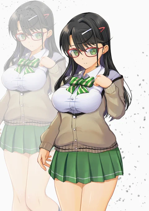 最近は変身ヒロインゲーやってるんのでうちの子の変身ヒロイン(ヴィラン)をペタリ。左→右に変わる娘です