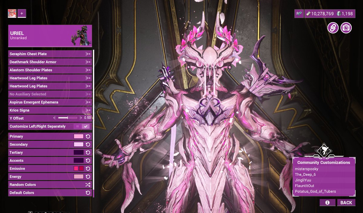 pampurins's tweet photo. Pinkified Uriel 🩷 #Warframe #Pinkframe https://t.co/fBRWMAunHa