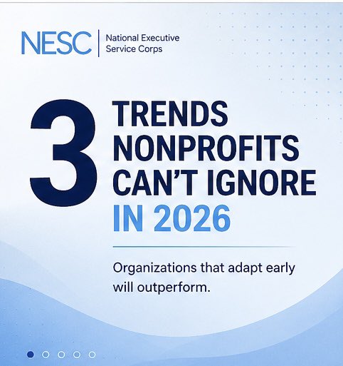 NESC_NY's tweet image. Nonprofits that ignore these trends will fall behind in 2026

Digital first donors
Data driven decisions
Operational efficiency

The organizations adapting now are already seeing stronger results

🔗nesc.org

#nonprofit #fundraising #leadership #socialimpact