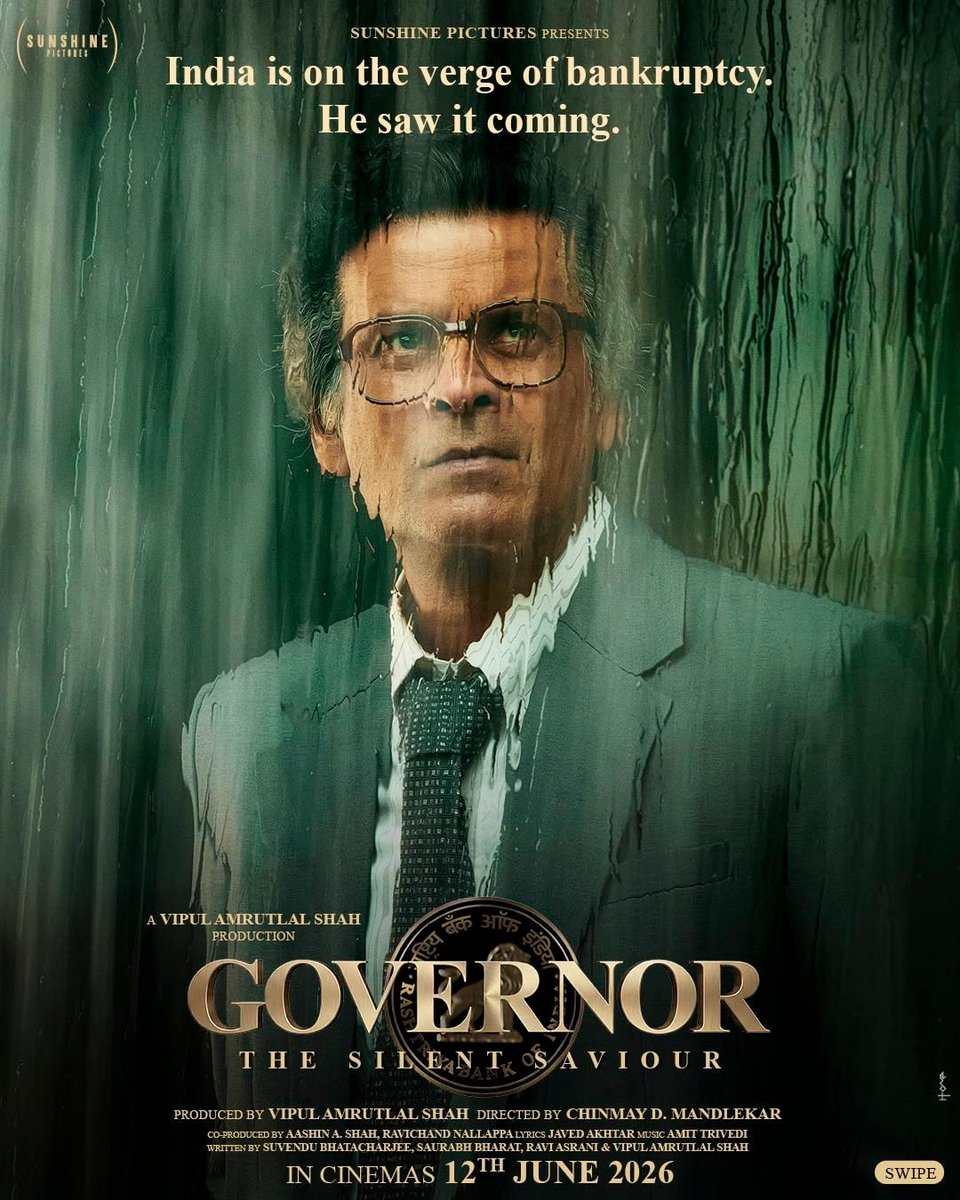 Wave_Cinemas's tweet image. There were no armies, no battles — just one silent saviour who refused to let a nation fall. 🇮🇳⚔️🙏

Watch #Governor releasing at #WaveCinemas on 12th June 2026

#ManojBajpayee #AdahSharma #ChinmayDeepakMandlekar