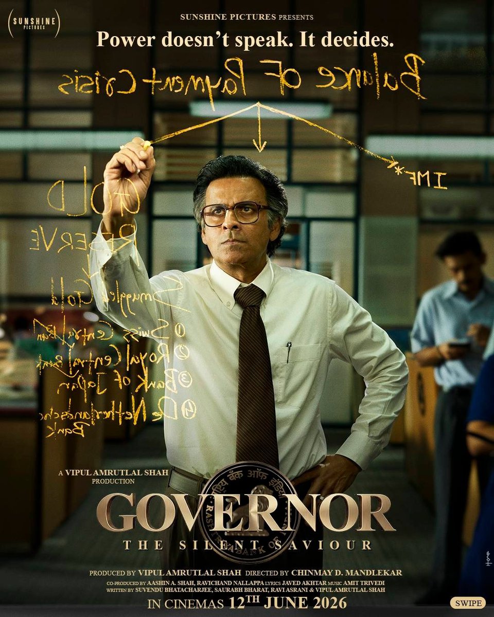 Wave_Cinemas's tweet image. There were no armies, no battles — just one silent saviour who refused to let a nation fall. 🇮🇳⚔️🙏

Watch #Governor releasing at #WaveCinemas on 12th June 2026

#ManojBajpayee #AdahSharma #ChinmayDeepakMandlekar