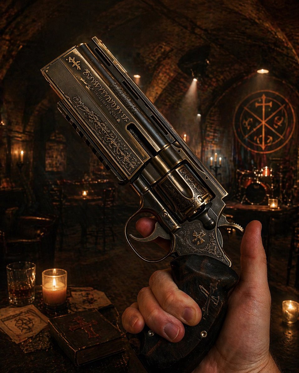 黒光りもいい。
秘密結社のマークも用意した。