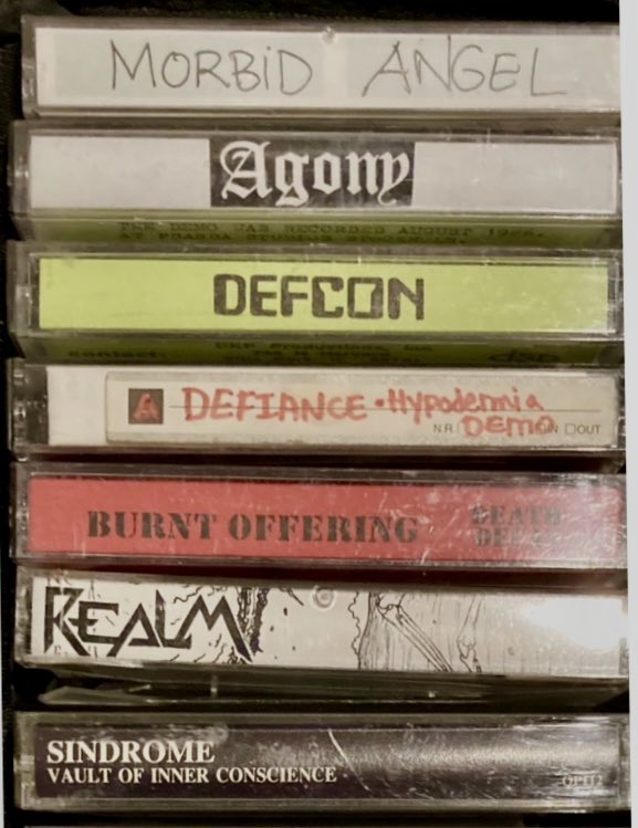 DemolishFanzine's tweet image. Vault Dig: #80s #Metal #Cassette demos 🤘🏻