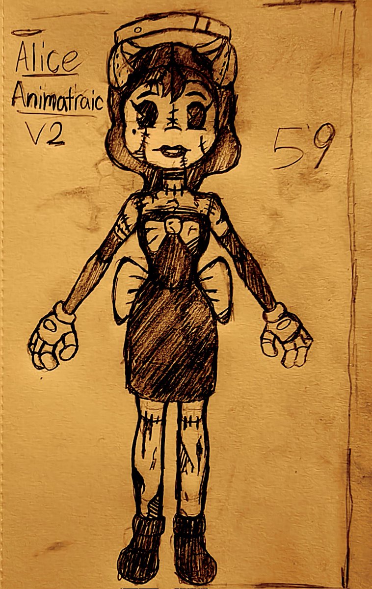 JMarlow18025's tweet photo. Bendy Alice and Boris version 2 animatronics are complete.
I'm really happy with how they turned out. 

(If anyone would like to use these designs feel free to do so, just make sure to credit me.)

#BENDY #BATDR #BATIM #BENDYtheCAGE https://t.co/8CydKrFKLK