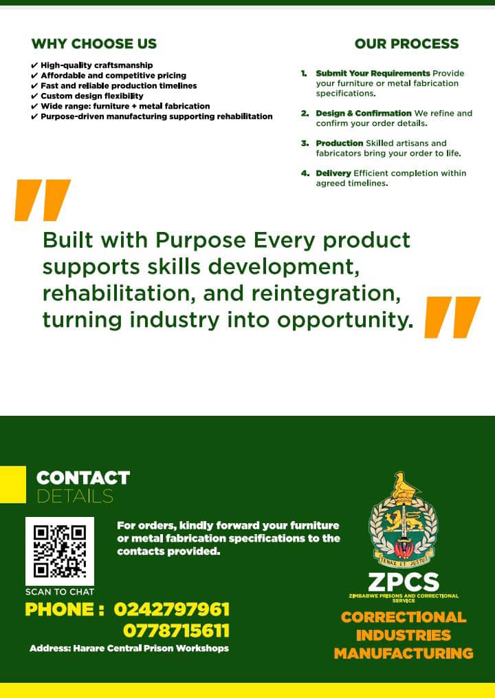 Zimbabwe Prisons and Correctional Service tweet media