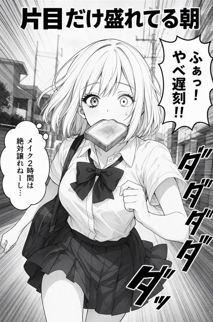 keronnujd's tweet photo. ギャルあるある　片目だけ盛れてる朝 https://t.co/Sa0fugNT3r