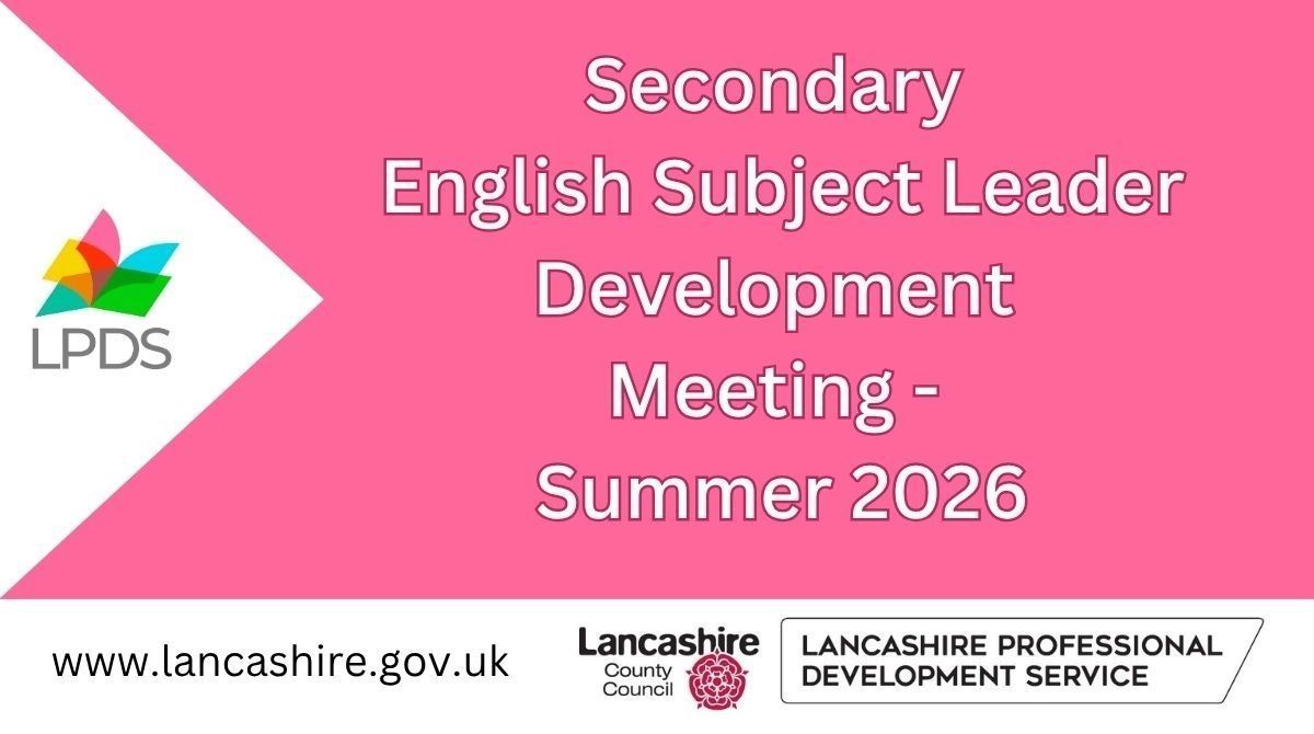 lancslpds's tweet image. Strengthen #secondary #English #leadership with clear curriculum updates, research‑informed training and chances to share effective practice. A focused summer meeting for confident subject leadership. 
buff.ly/6fWHbHp