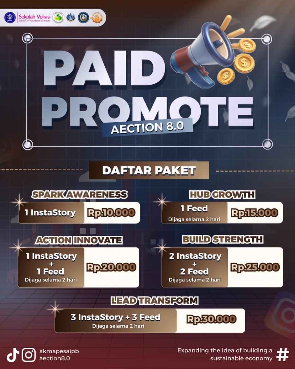 euvorhea's tweet photo. 📈✨️[OPEN PAID PROMOTE AECTION 8.0]✨️📈

Hallo semua, kami dari Himavo Akmapesa!! 👋🏻
Kami menawarkan jasa paid promote sebagai sarana promosi bagi yang mempunyai akun online atau offline shop dan event lainnya. 
#openpaidpromote #paidpromotemurah #paidpromotemahasiswa https://t.co/JuC7ng7WJG