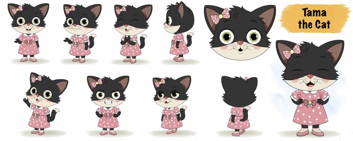 CharacterBazaar's tweet image. Discover Newly Launched Tama the Cat Character on CharacterBazaar.com
#catcharacter #2danimation #modelsheet