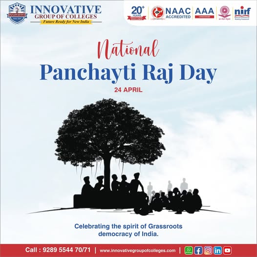 innovativeinst5's tweet image. True democracy starts where the people are. Today, we celebrate the spirit of local self-governance that gives every citizen a voice in building the "New India."

innovativegroupofcolleges.com
Call: 9289554470

#InnovativeGroupofColleges #bca #bpharm #Law #PanchayatiRajDay #GramSwaraj
