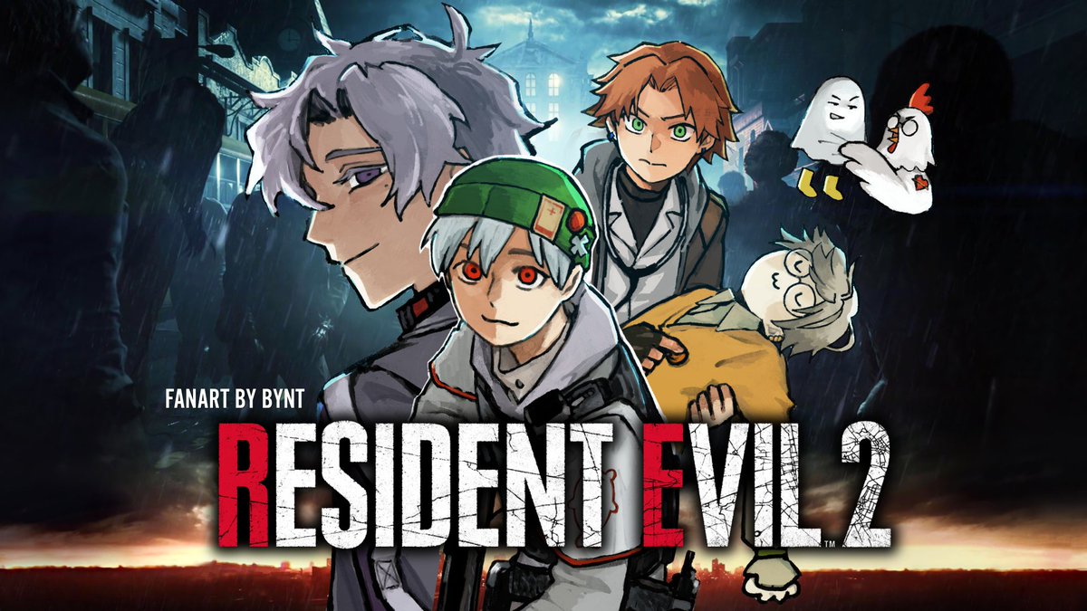 drlifesucks's tweet image. 明晚八點  惡靈古堡2 重製版
時光倒轉到里昂菜鳥警察時期的故事
連續兩天一路開到結束 GO! GO!☝️🥳
插圖感謝BYNT  #bynt_r1

👻 待機室：youtube.com/watch?v=TkEkAe…