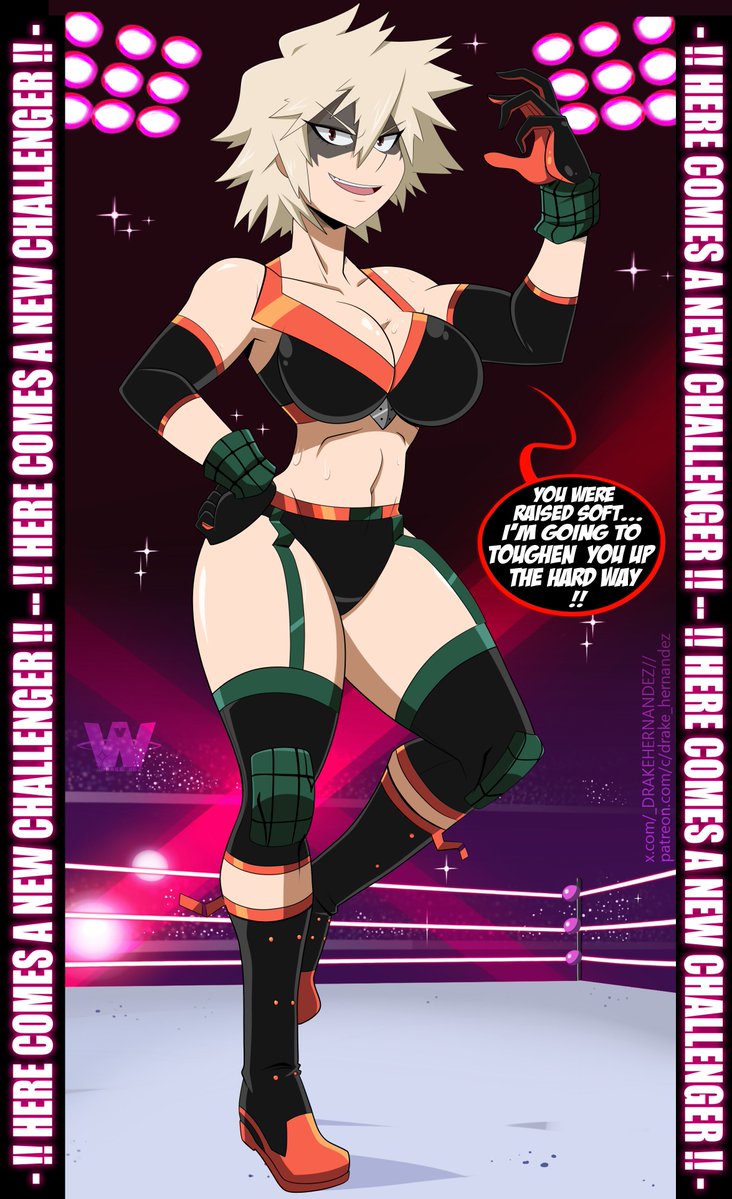 _DRAKEHERNANDEZ's tweet image. Get ready for the final explosion, because this #MILF shows no mercy 💋- #MitsukiBakugo is READY TO FIGHT!!! 💣💥

#wrestling #myheroacademia #mha
