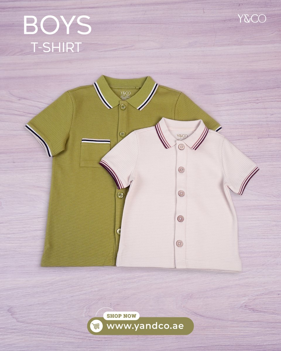 yandco_official's tweet image. يأتي كل من قميص الوافل وقميص الوافل ذو الجيوب بنسيج ناعم الملمس مع تفاصيل مضلعة متباينة وأزرار جوز الهند لإضفاء لمسة أنيقة. يتميز أحدهما بتصميم بسيط وكلاسيكي، بينما يضيف الآخر جيوبًا أمامية عملية، وكلاهما بقصة مريحة لسهولة الارتداء.

#kidsstyle #springfashion  #yandco