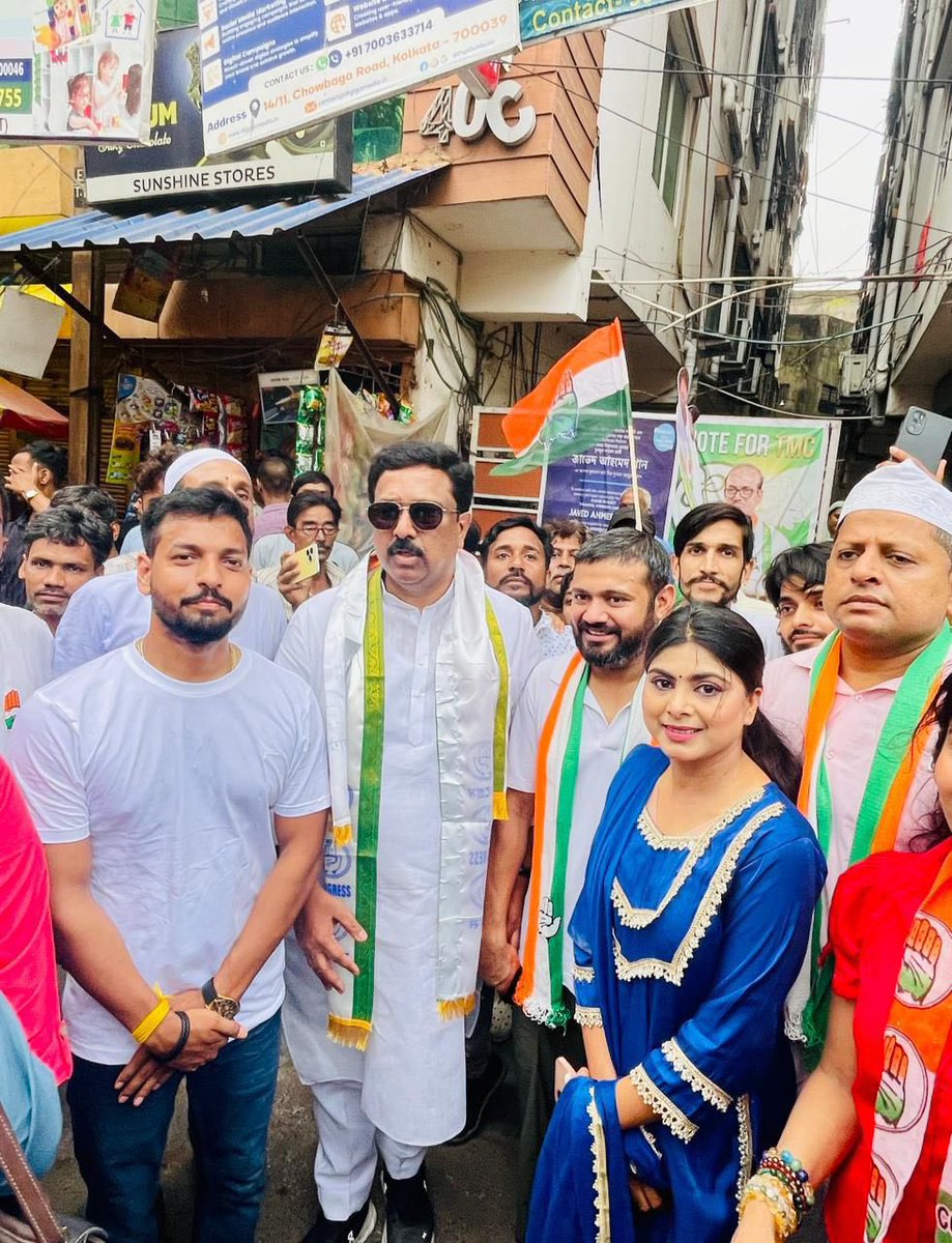 NasirHussainINC's tweet image. 27 April 2026 | 📍Kasba, West Bengal

At the Kasba Assembly Constituency yesterday for the election campaign roadshow in support of INC candidate Shri Zeshan Ahmad, alongside Shri @kanhaiyakumar, AICC In-charge (NSUI).

#Kasba #WestBengal #ElectionCampaign #Roadshow #Congress