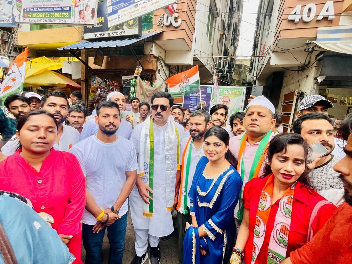 NasirHussainINC's tweet image. 27 April 2026 | 📍Kasba, West Bengal

At the Kasba Assembly Constituency yesterday for the election campaign roadshow in support of INC candidate Shri Zeshan Ahmad, alongside Shri @kanhaiyakumar, AICC In-charge (NSUI).

#Kasba #WestBengal #ElectionCampaign #Roadshow #Congress