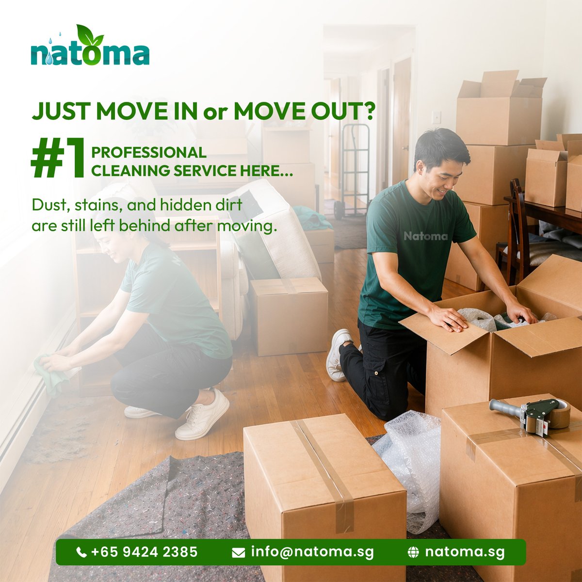 natoma_cleaners's tweet photo. ๐๐ฎ๐ฌ๐ญ ๐๐จ๐ฏ๐๐? ๐๐๐๐ ๐๐จ๐ฏ๐-๐๐ง & ๐๐จ๐ฏ๐-๐๐ฎ๐ญ ๐๐ฅ๐๐๐ง๐ข๐ง๐ ?
Moving into a new space or leaving one behind? Natoma provides professional #movein and #moveout #cleaningservices in #Singapore
๐ https://t.co/NpAF40t8Lp |๐ +65 9424 2385 https://t.co/YLiufRPjIF
