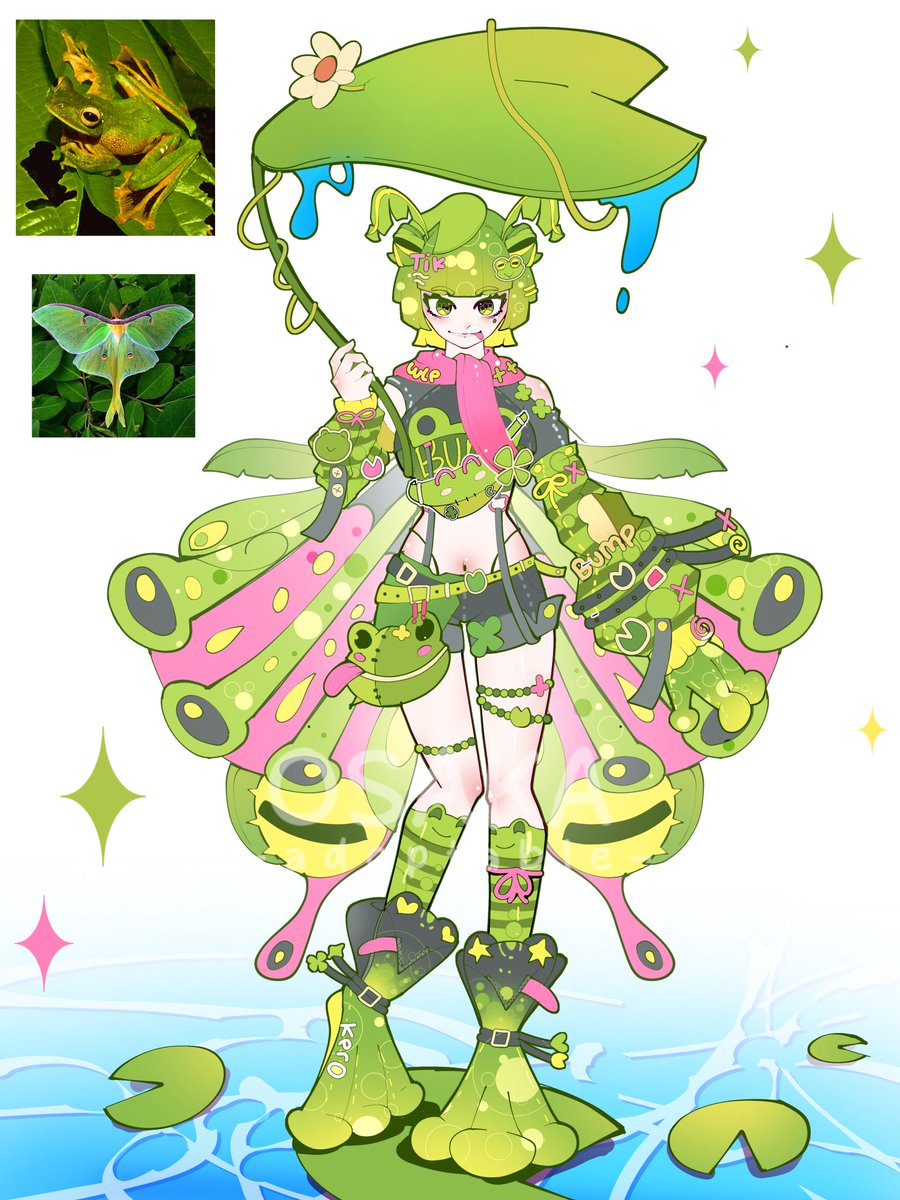 okasacomms's tweet image. Moth? Or frog?
COMBINE!!
preclaimm open:3
Info below!!
#characterdesign #adopt #vtuber
