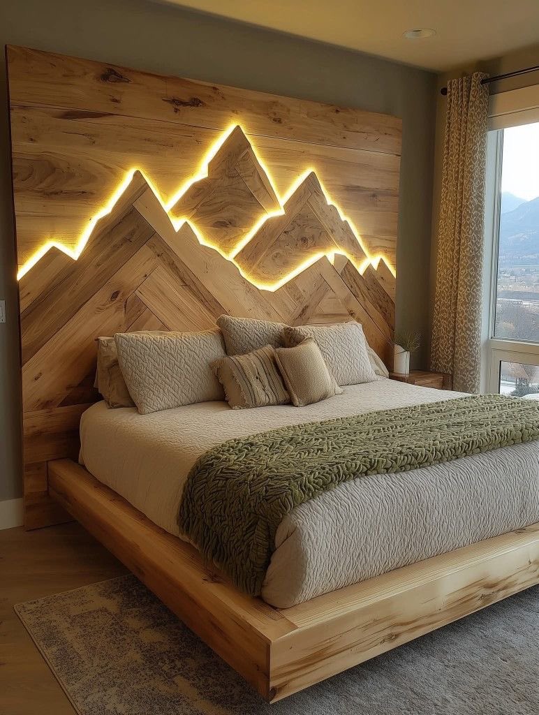 everydayplug1's tweet image. Turn your bedroom into a peaceful luxury sanctuary 🏡✨
Rustic stone &amp;amp; wood vibes or glowing mountain statement wall?
Which one are you choosing? 👇
1️⃣ Rustic Haven
2️⃣ Mountain Glow
#InteriorDesign #HomeInspo