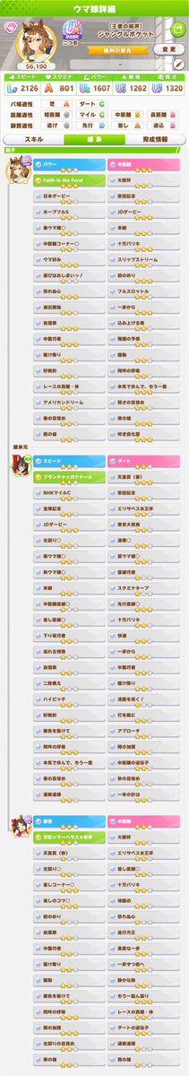 03HIRO12's tweet photo. 短距離LOH逃げ向けと
ダービー用差し向け因子置いてます👍

トレーナー🆔　989252592

代表　バレブルボン、フラワー、ジャンポケ
サポカ　根性マーチャン、カレン、カジノ

#ウマ娘　#フレンド募集中 https://t.co/Yk7ys8LE7s