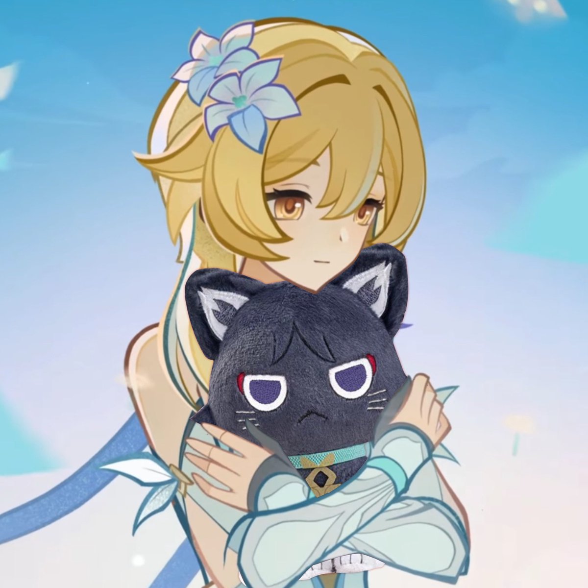 kittyaraha's tweet photo. this girl is soo spoiled with scarameow plushies #scaralumi #wanlumi https://t.co/PVhJgvAirG