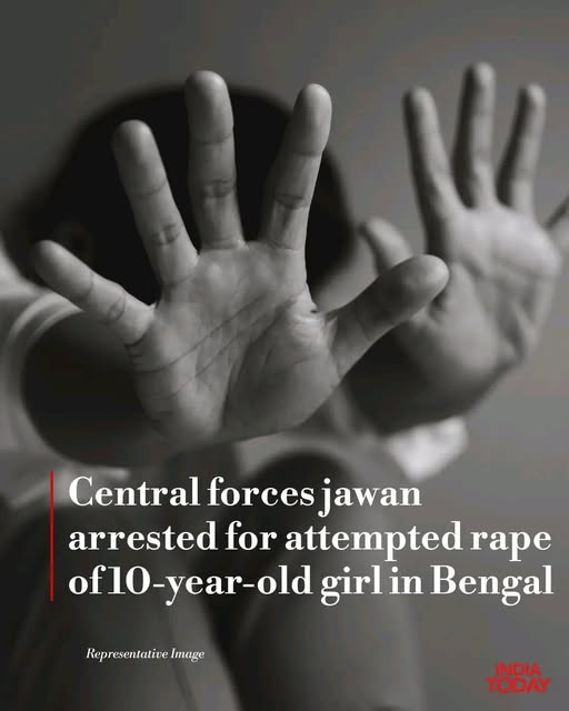 sumonseng's tweet photo. They are not coming to Bengal to rule, they are coming to Bengal for r@paing the girls &amp; women of Bengal. The meme against @MamataOfficial was just an example &amp; now this incident  where a CAPF jawan was arrested for attempting r@pe on a 10 yr old girl
#NoVoteToBJP and their aids https://t.co/G2wAFiEngG