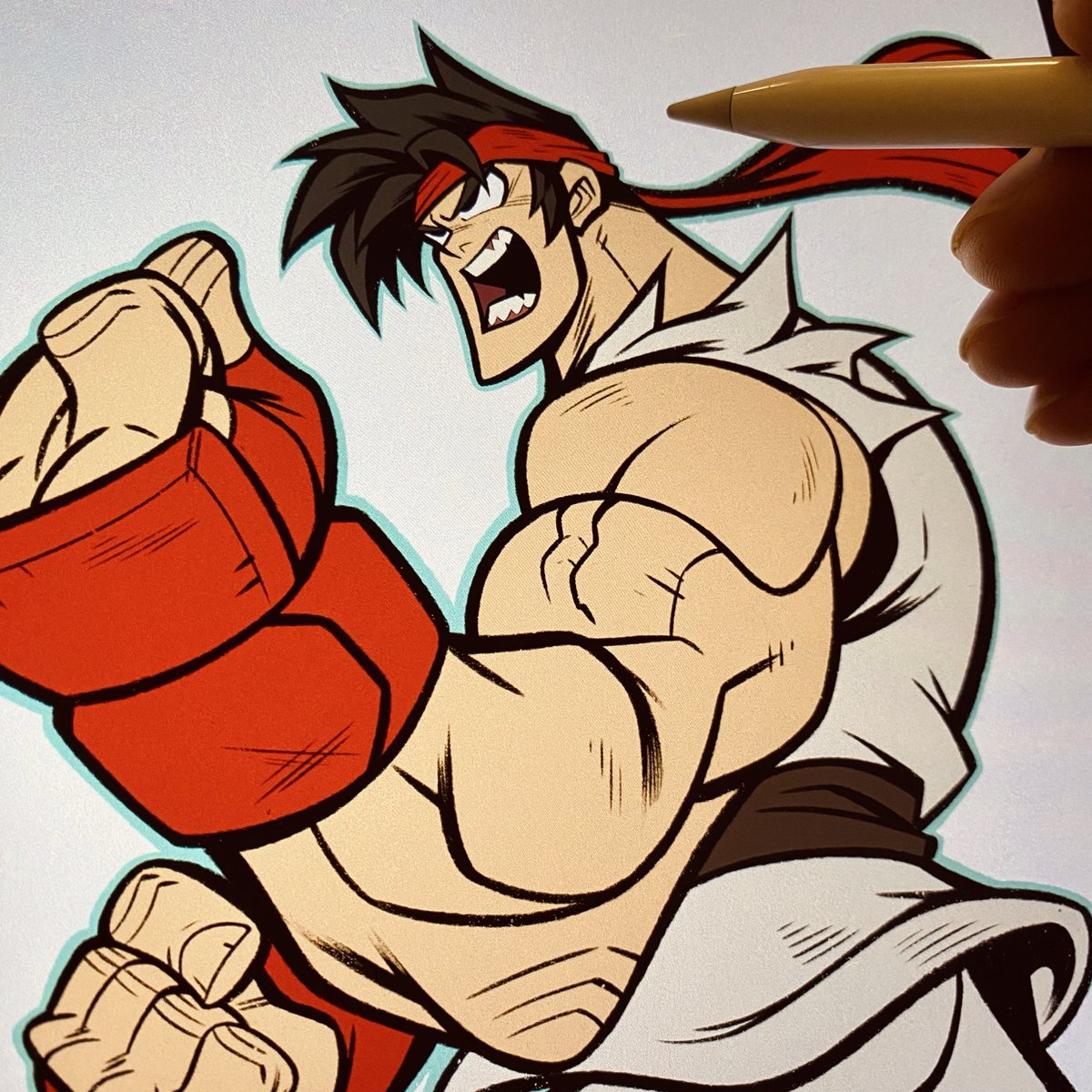 colorreaper's tweet image. Whenever I post a sketch like this, most people think it’s part of something bigger…
It’s not. Stopping lying to yourself. 

#ryu #streetfighter