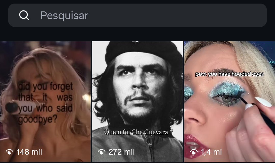 meu instagram mostra as 3 coisas que as mulheres adoram: sabrina carpenter, comunismo e maquiagem