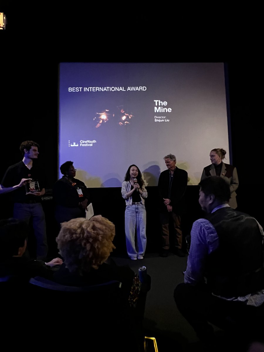 ColumCinemaTV's tweet image. Congratulations to Ziyi Yuan, MFA filmmaker @ColumAlum @ColumbiaChi. She is the Festival Distribution Producer on the film THE MINE directed by Shijun Liu that won Best International Short @chifilmfest CineYouth 2026 #collaboration #connections #college