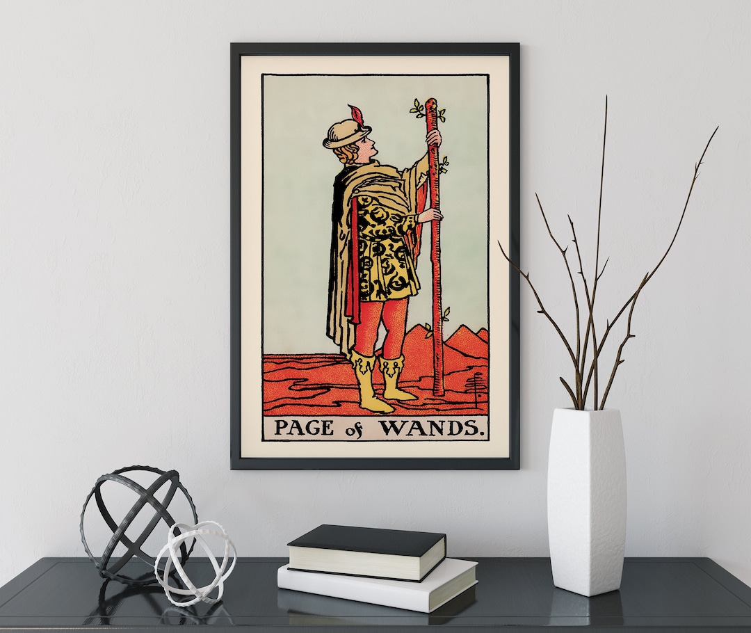 SerenitySpaGift's tweet image. Page of Wands Tarot Card Art Print by Printagrams etsy.com/listing/631773… #TarotArt #PageOfWands #CustomArt #EtsyFinds #TarotCard