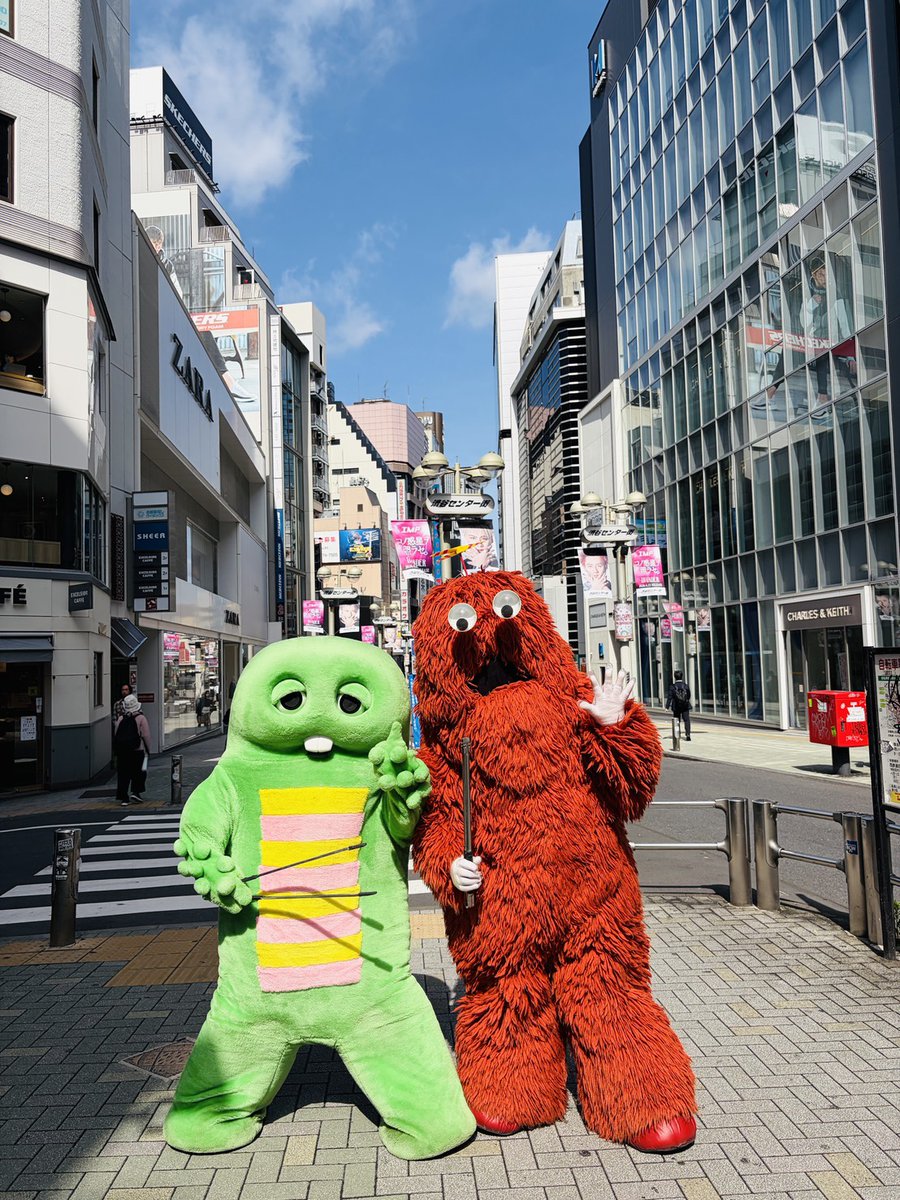 ♡ガチャピンでございます！ ボクたちのだぁぃ好きな さっくんは #ガチャピン さんもこそーり