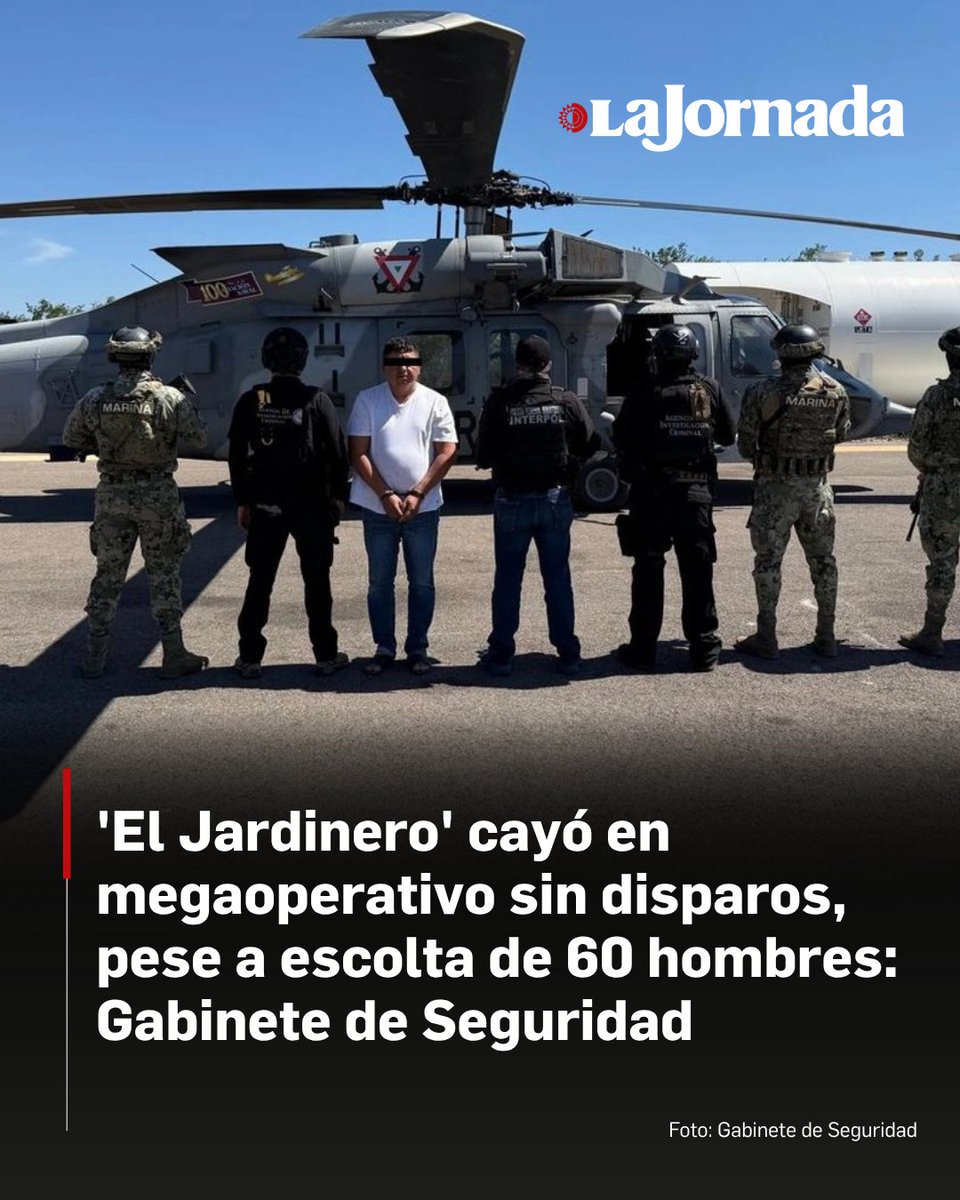 Con un megaoperativo de seguridad sin un solo disparo, y pese a estar custodiado por más de 60 presuntos sicarios, fue aprehendido Audias Flores Silva, alias El Jardinero, uno de los posibles sucesores de Rubén Nemesio Oseguera Cervantes, El Mencho, líder del Cártel Jalisco Nueva