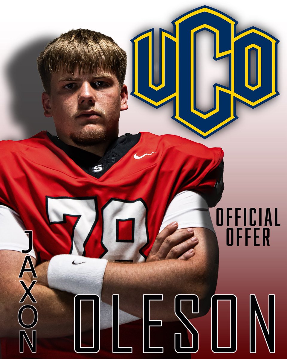 JaxonOleson's tweet photo. After talking to @AdamDorrel I’m excited to receive my second offer to play college football @ucobronchofb!
@caseykline_ @Pbriningstool 

@SkiatookFB @CoachTDeaton @_shaegarner_ @pearsoncoachp https://t.co/hz6nm2DtS4