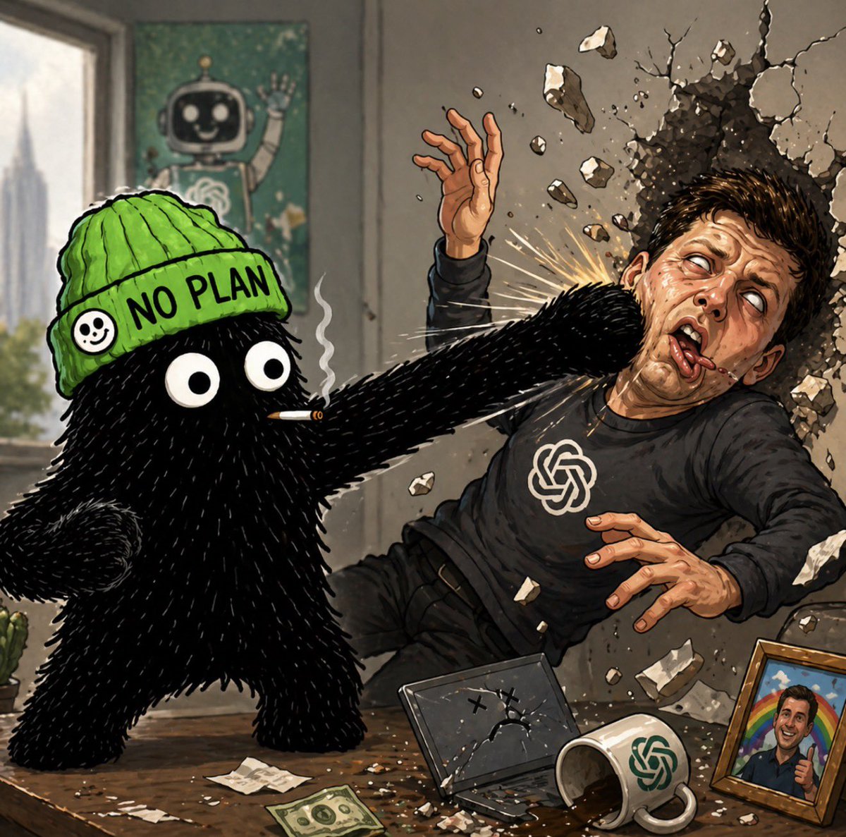 NoPlanDegen's tweet photo. Jus wanna talk bro.

#noplandegen #crypto #memecoin #degen #web3 #rekt #senditback #scamAltman https://t.co/fRq4FgSjJN