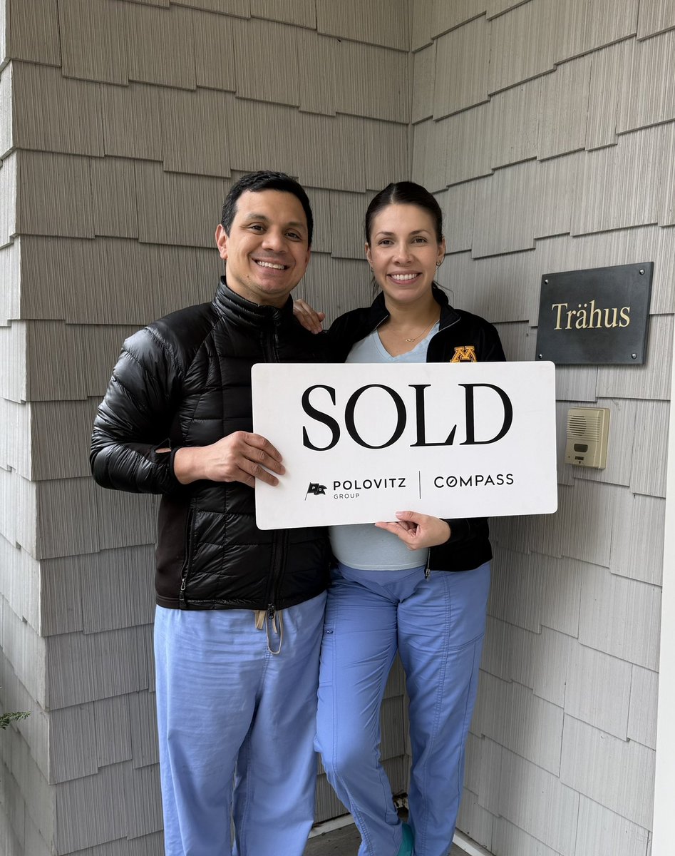 polovitz's tweet photo. Congratulations to Yader and Angie on the sale of their East Edina property and purchase of their beautiful new home, Trähus! This is the third property we have helped them purchase, and couldn’t be more excited for their growing family!

#polovitzgroup #compass #sold #edina https://t.co/pr82LDNxS7