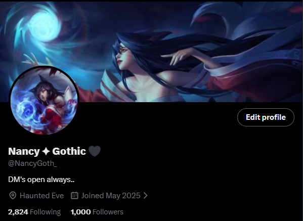 Nancy ✦ Gothic 🖤 tweet media