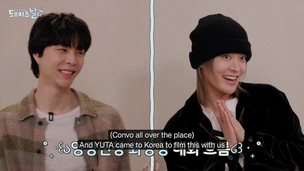“who will even be in 127VIBE? we're lucky if we get 3” and we really are! our luck comes w/ their hardwork &amp; effort 

YUTA CAME ALL THE WAY TO KOREA to film this 127 VIBE with JOHNNY &amp; TAEYONG so we managed to get 3, our 95z this episode 🥹 urichil~~~