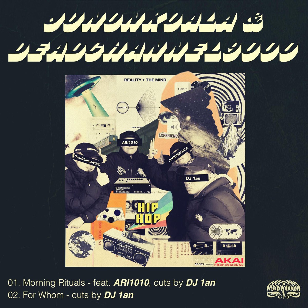 ULTRAVYBEHIPHOP's tweet photo. 【New Release】
JUNONKOALA &amp; Deadchannel9000 - Morning Rituals / For Whom がリリースされました。

各種リンク
https://t.co/GsGhivJmHp

@junonkoala 
@DeadChannel9000 https://t.co/Rv1wDOWx0z