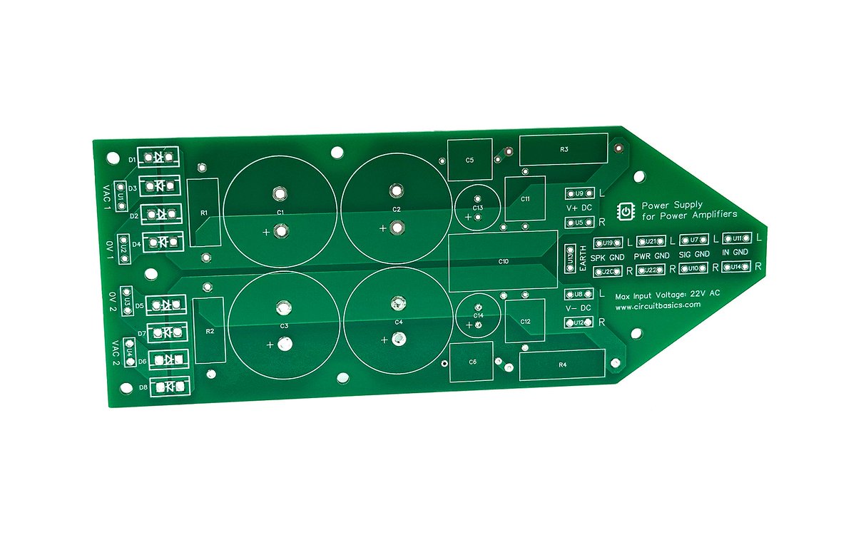 circuitbasics's tweet image. This dual linear power supply delivers clean and stable DC power for low-noise and optimal performance in high-fidelity power amplifiers. PCBs available here: circuitbasics.com/product/linear… #hifi #powersupply #diyaudio #circuitshop