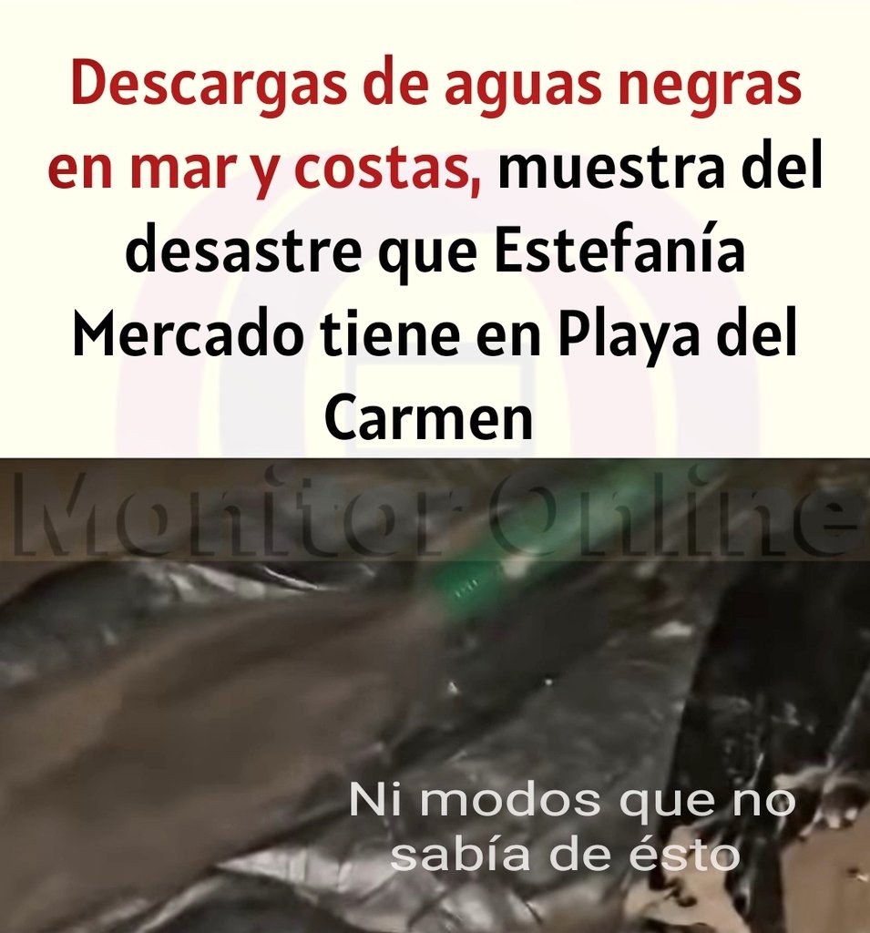 MonitorOnlineQ's tweet image. #PlayaDelCarmen #Ecocidio #Contaminacion #Crimen