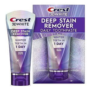 deals_closet's tweet image. 2.1-Oz Crest 3DWhite Brilliance Deep Stain Remover Ultra White Toothpaste (Mint). $4.00, 59% off #deals #ad #discounts #AmazonDeals #DealCloset