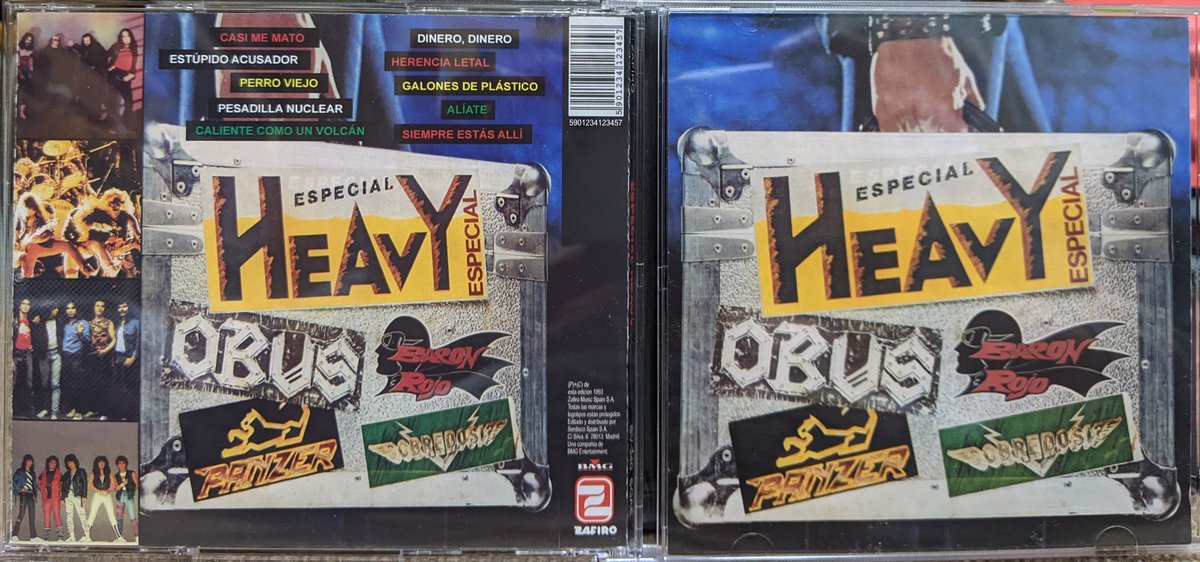 KanonenvogelG2's tweet image. スペイン産の
hard rock/heavy metalオムニバス

何と
死体カセットで購入(^^;

Baron Rojo
Obus
Panzer
Sobredosis

の4組を収録。

#NowPlaying
Especial Heavy
1984
Spain🇪🇸

open.spotify.com/playlist/7cmFl…