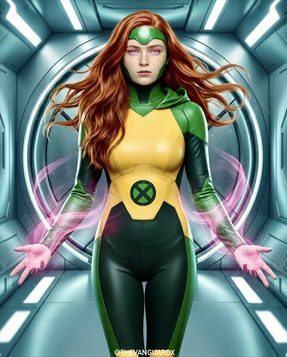 THEVANGUARDX_'s tweet image. JEAN GREY — SADIE SINK ❌🕊️

Scott is gone.

Enter: Project Widow.

The mourning hood isn’t just a look—it’s a declaration.
Jean Grey now stands as the emotional and spiritual anchor of the team.

#TheVanguardX #XMen #SadieSink #Marvel @SadieSink