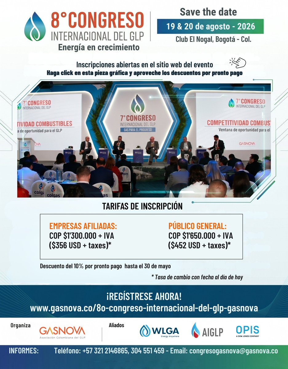 Asociación Colombiana del GLP - GASNOVA tweet media