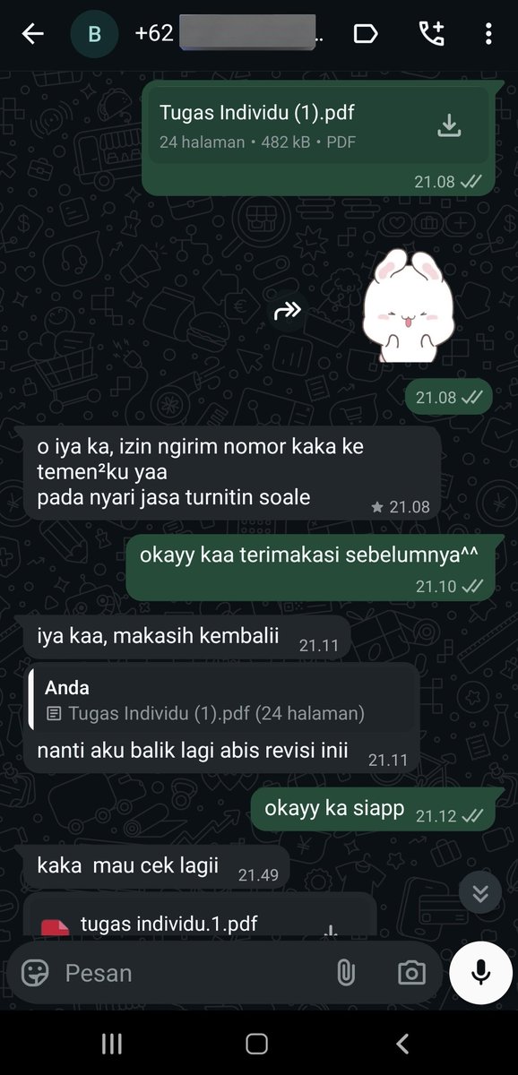 JASA CEK TURNITIN NO REPOSITORY DAN PARAFRASE tweet media
