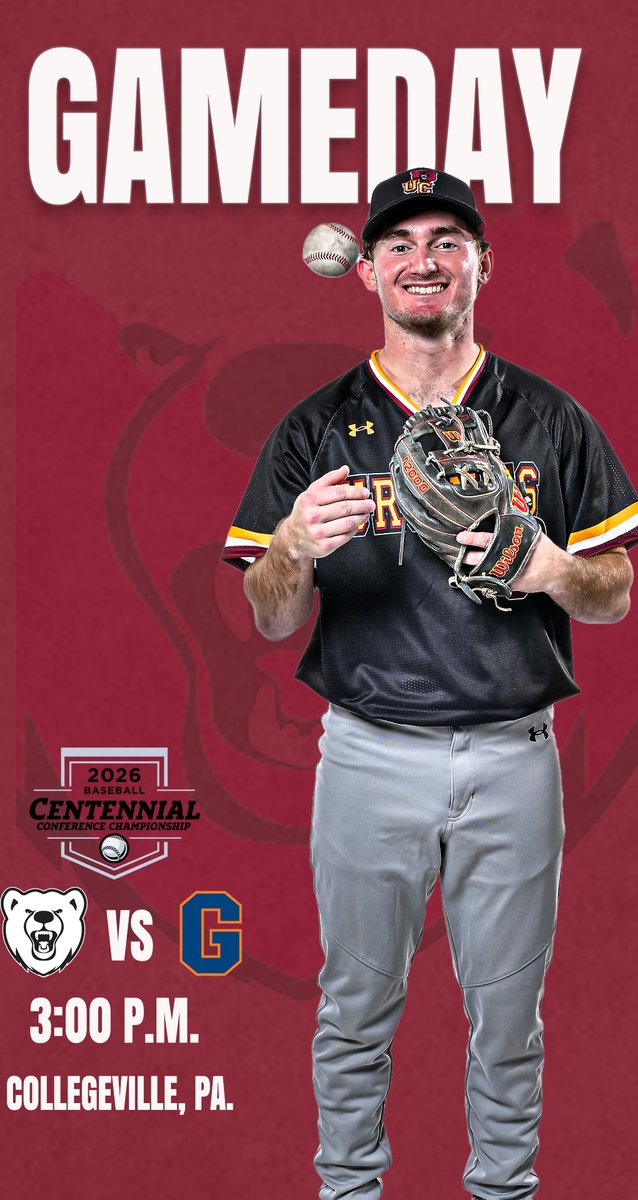 ucathletics's tweet photo. Postseason baseball is back in Collegeville! @UrsinusBaseball hosts Gettysburg in the opening game of the Centennial Conference Tournament! #UpTheBears https://t.co/w2CRcy50eR