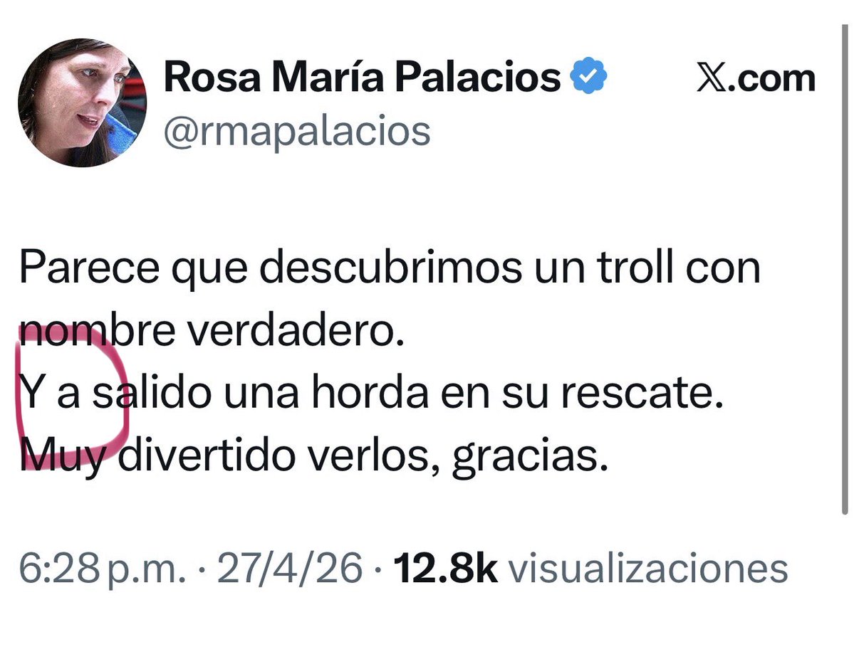 “Y HA salido una horda en su rescate”…