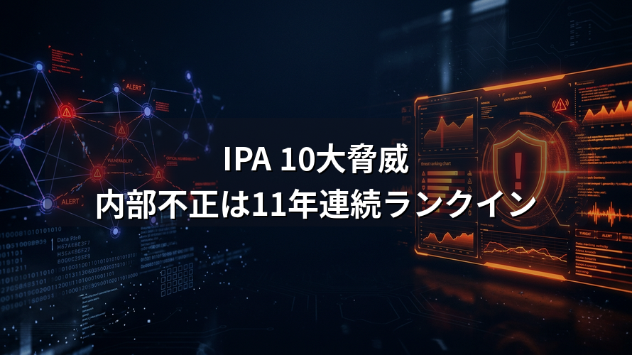 solpacsns's tweet image. IPAの情報セキュリティ10大脅威に「内部不正」が11年連続ランクイン。

順位が下がっても、リスクが減ったわけじゃない。
中小企業が今すぐ備えるべき理由を解説！

🔒詳しくは
solpac.co.jp/Column/Securit…
#IPA #情報セキュリティ10大脅威 #内部不正